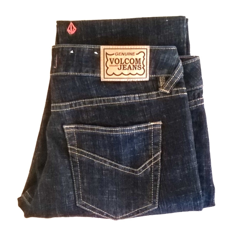 juniors volcom jeans size 9 dark wash skinny